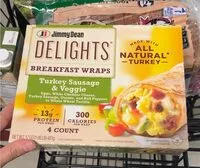 Mängden socker i Breakfast wrap