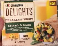 Mängden socker i Delights breskfast wraps