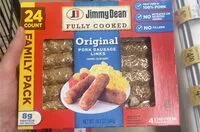 Mängden socker i original pork sausage links