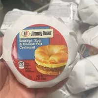 Mängden socker i Sausage egg and cheese on a croissant