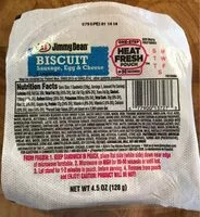 Mängden socker i Biscuit, Sausage, Egg, & Cheese Sandwich