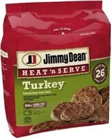 Mängden socker i Turkey Sausage Patties