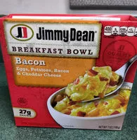 Mängden socker i Jimmy dean, breakfast bowl bacon