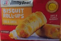 Mängden socker i Biscuit Roll Ups Egg and Cheese