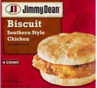 Mängden socker i Biscuit sandwiches southern style chicken