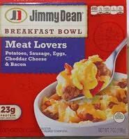 Mängden socker i Jimmy dean, meat lovers breakfast bowl