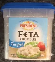 Mängden socker i Fat-free Feta