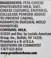 Mängden socker i Feta