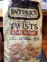 Mängden socker i Snyder's of hanover, braided twists pretzels, honey wheat, honey wheat
