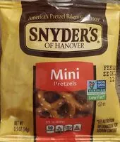 Mängden socker i Snyder's of hanover mini pretzels