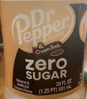 Mängden socker i Zero Sugar Dr Pepper & Cream Soda