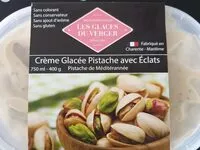 Mängden socker i Crème glacée pistache avec éclats