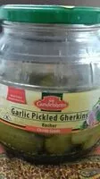Mängden socker i Garlic pickled gherkins cornichons
