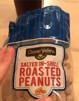 Mängden socker i Roasted peanuts salted in shell