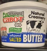 Mängden socker i Whipped Salted Butter