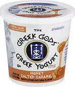 Mängden socker i Greek yogurt style honey salted caramel