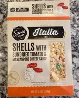 Mängden socker i Shells with sundried tomato & mascarpone cheese sauce