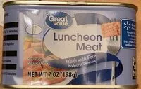 Mängden socker i Luncheon Meat
