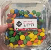 Mängden socker i Candy Coated Milk Chocolate Buttons