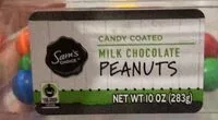 Mängden socker i Candy Coated Milk Chocolate Peanuts