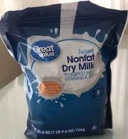 Mängden socker i Instant Nonfat Dry Milk