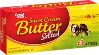 Mängden socker i Sweet Cream Butter Salted