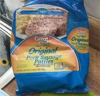 Mängden socker i Pork sausage patties