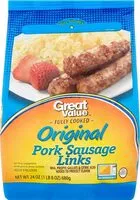 Mängden socker i Pork Sausage Links