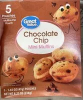 Mängden socker i Chocolate Chip Mini Muffins