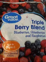 Great Value Triple Berry Blend, Frozen, 48 oz