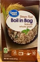 Mängden socker i Brown Rice Boil in Bag Natural whole grain