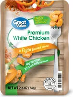 Mängden socker i Premium white chicken in fajita flavored sauce