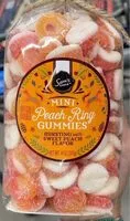 Mängden socker i Mini Peach Ring Gummies