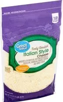 Mängden socker i Finely Shredded Italian Style Cheese
