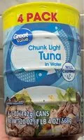 Mängden socker i Chunk Light Tuna In Water