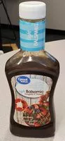 Mängden socker i Great value, light balsamic vinaigrette dressing