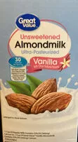 Mängden socker i Unsweetened almondmilk