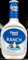 Mängden socker i Ranch Dressing, Buttermilk