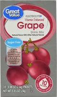 Mängden socker i Vitamin Enhanced Fitness Drink Mix, Grape
