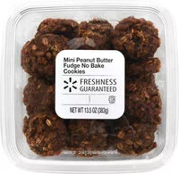 Mängden socker i Mini Peanut Butter Fudge No Bake Cookies