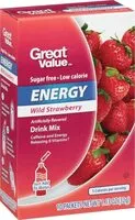 Mängden socker i Energy Drink Mix, Strawberry