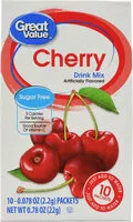 Mängden socker i Drink Mix, Cherry