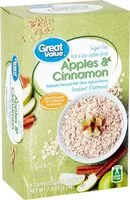 Mängden socker i Sugar Free Instant Oatmeal, Apple, Cinnamon