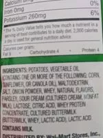 Mängden socker i Potato chips