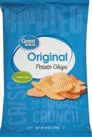 Mängden socker i Rippled Potato Chips