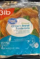 Mängden socker i Chicken breast tenderloins