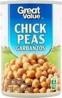 Mängden socker i Chick Peas Garbanzos