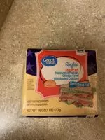Mängden socker i Singles american cheese