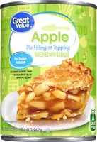 Mängden socker i Pie Filling Or Topping