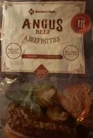 Mängden socker i Angus Beef Patties